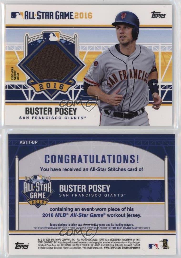 2016 Topps Update All-Star Stitches Buster Posey #ASTIT-BP