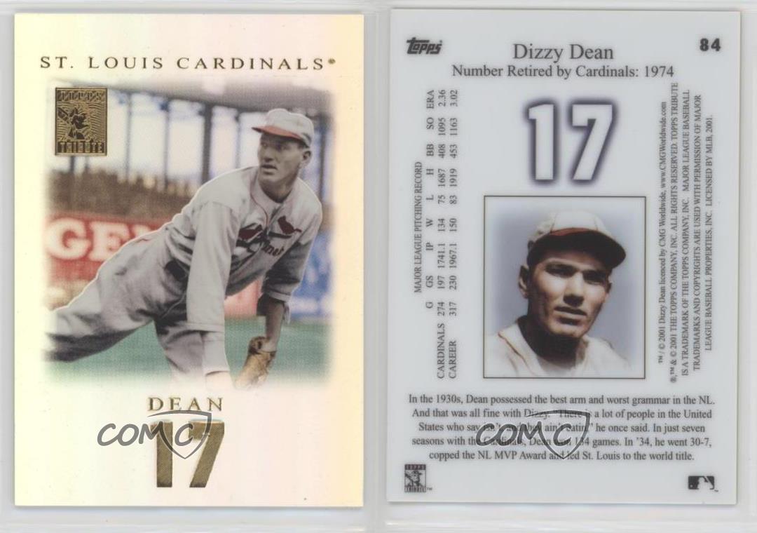 2001 Topps Tribute Dizzy Dean #84 HOF - Picture 4 of 4