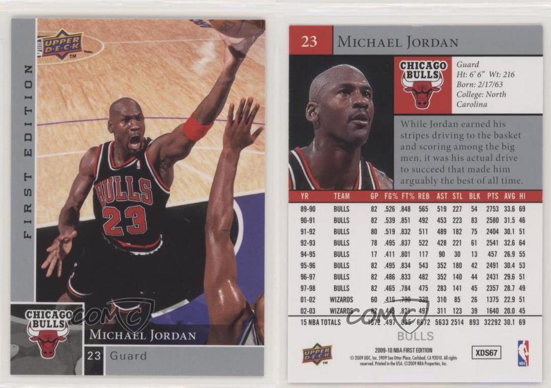 2009-10 Upper Deck First Edition Michael Jordan #23 HOF | eBay