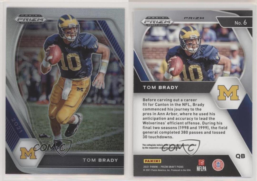 2021 Panini Prizm Draft Picks Silver Prizm Tom Brady #6