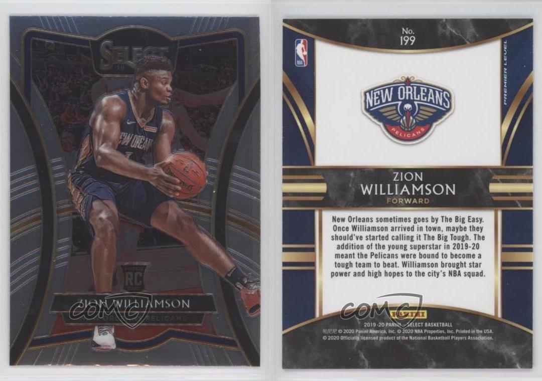 2019-20 Panini Select Premier Level Zion Williamson #199 Rookie RC | eBay