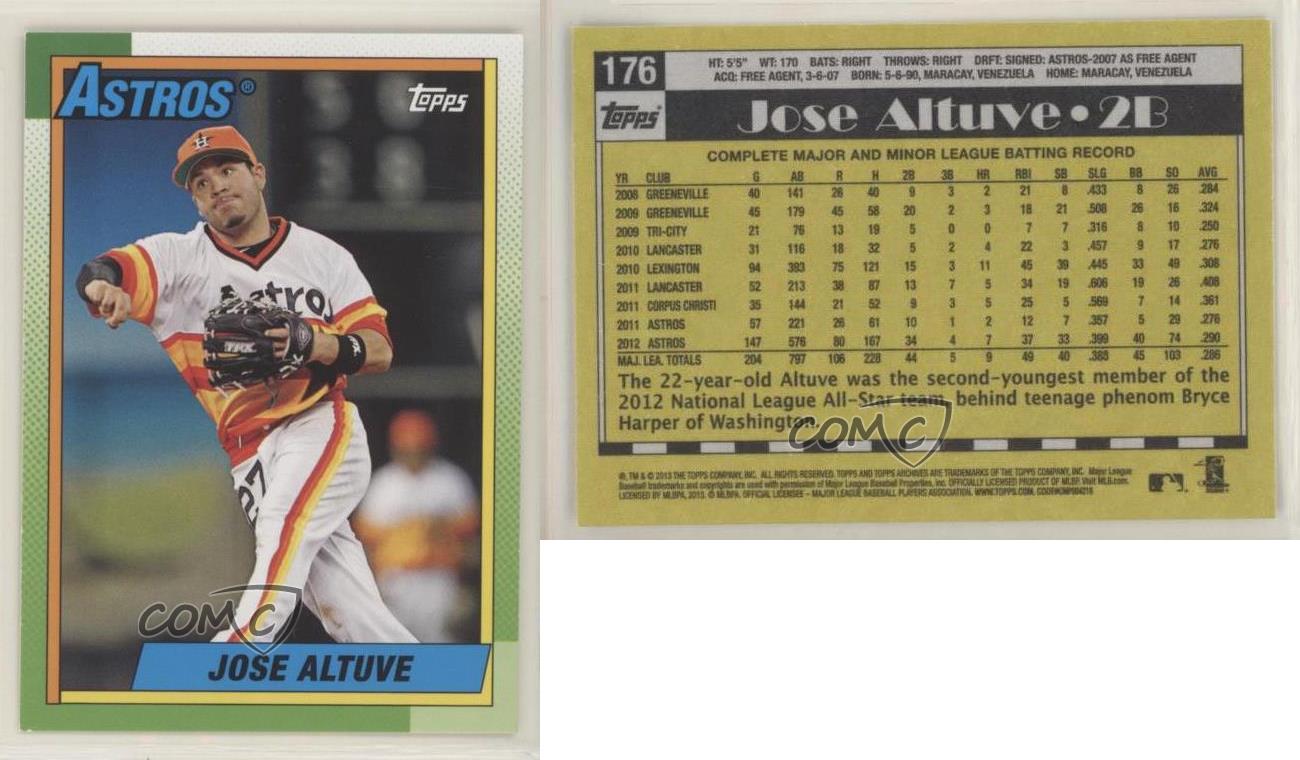 Jose Altuve 2013 Topps Archives Houston Astros Card #176 at 's Sports  Collectibles Store