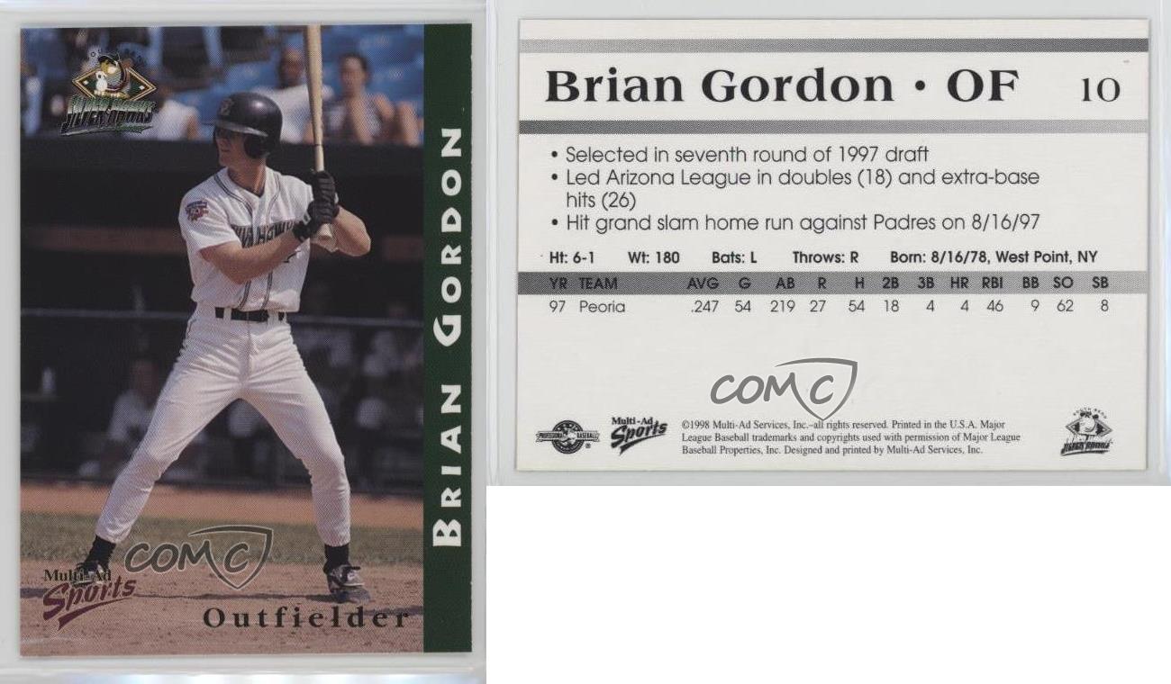 1998 Multi-annonces soldes Sports South Bend Silver Hawks Brian Gordon #10