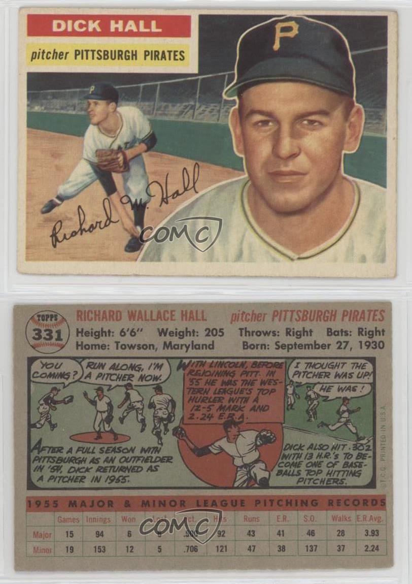 1956 Topps Dick Hall #331 - Bild 7 von 7