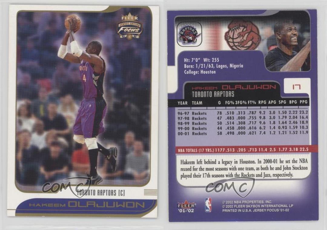 hakeem olajuwon toronto jersey
