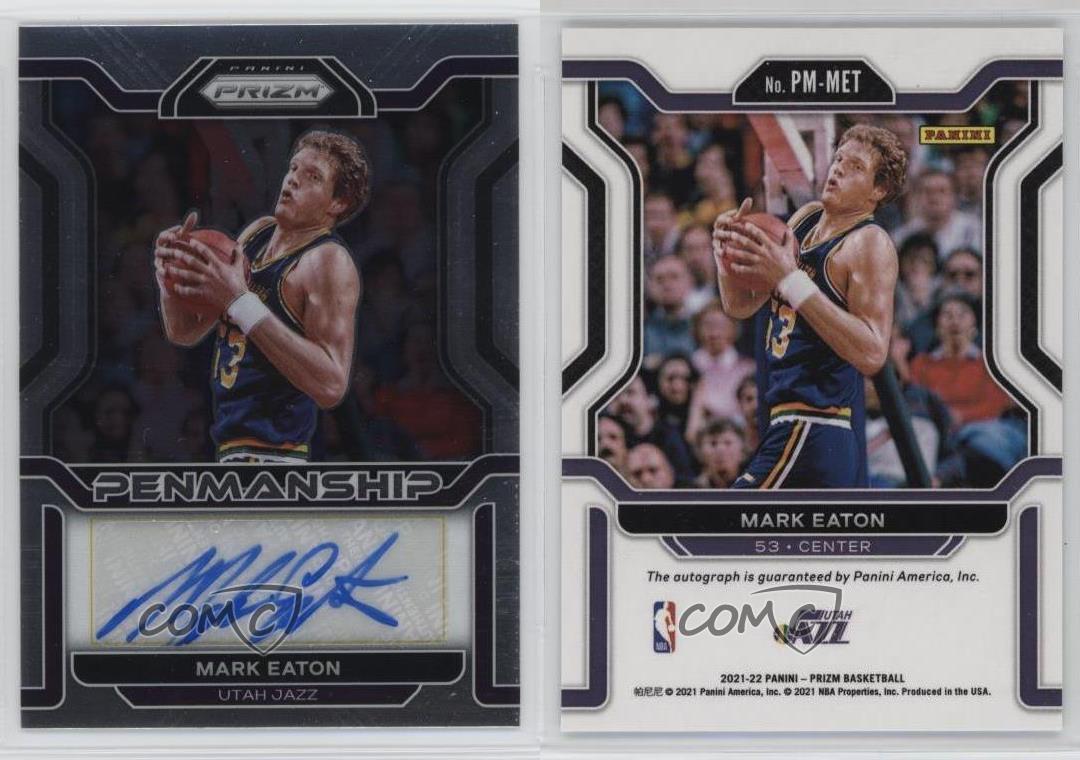 2021-22 Panini Prizm Penmanship Mark Eaton #PM-MET Auto - Bild 4 von 4