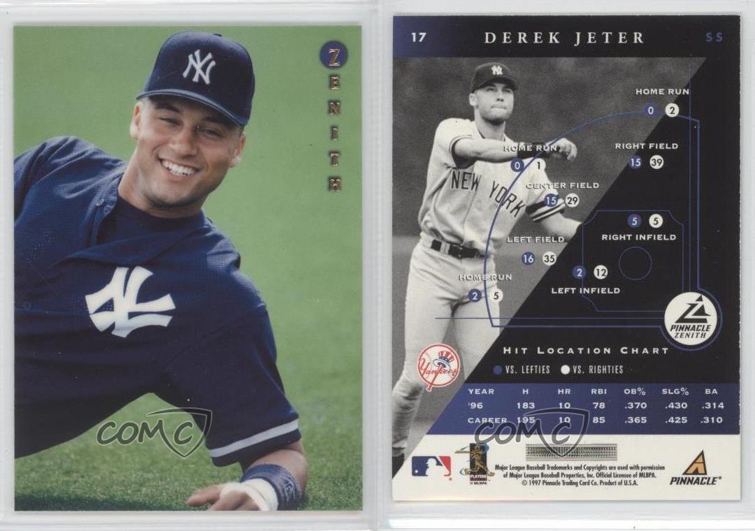 1997 Pinnacle Zenith 17 Derek Jeter New York Yankees Baseball Card eBay