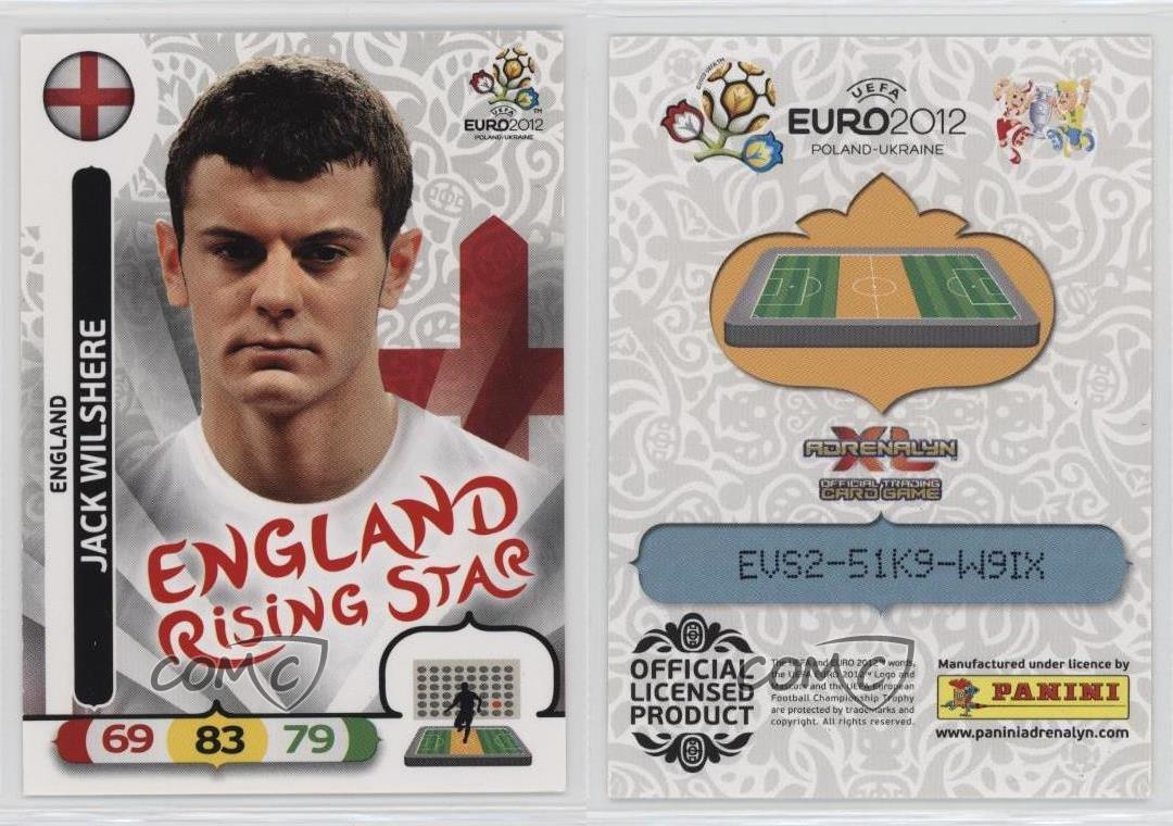 2012 Panini Adrenalyn XL UEFA Euro 2012 England Superstars Jack Wilshere - Bild 4 von 4