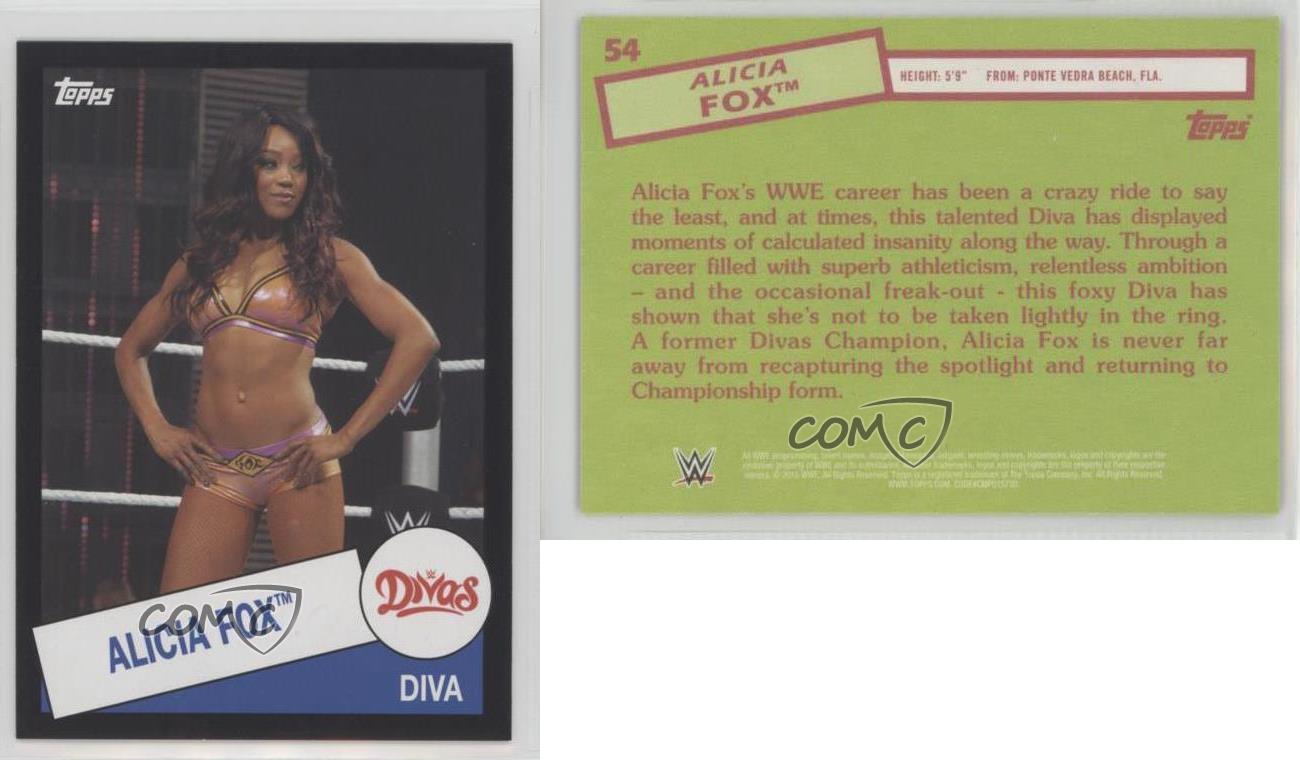 2015 Topps Heritage WWE - Divas Black #54 Alicia Fox