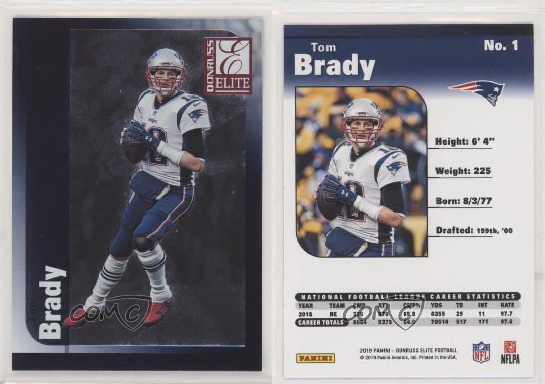 2019 Panini Donruss Elite 1999 Elite Tom Brady #1