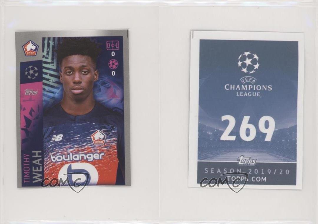 Champions League 19 20 2019 2020 Sticker 269 Timothy Weah LOSC Lille Metropole 