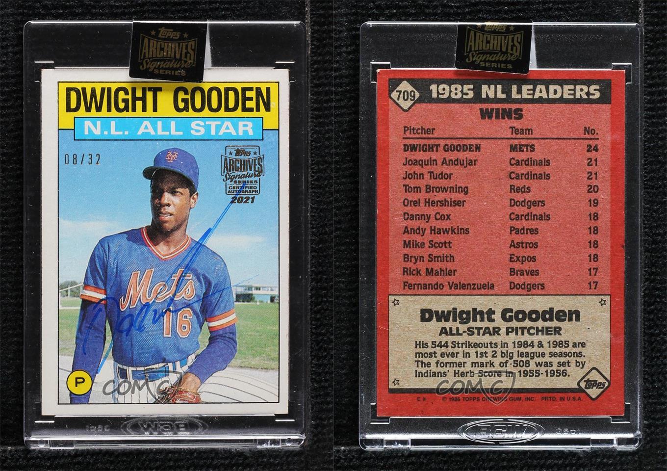 2021 Archives Signature Series /32 Dwight Gooden Manufacturer Buy Back Auto