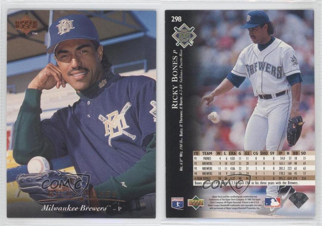 Ricky Bones 1995 Upper Deck #298 Milwaukee Brewers