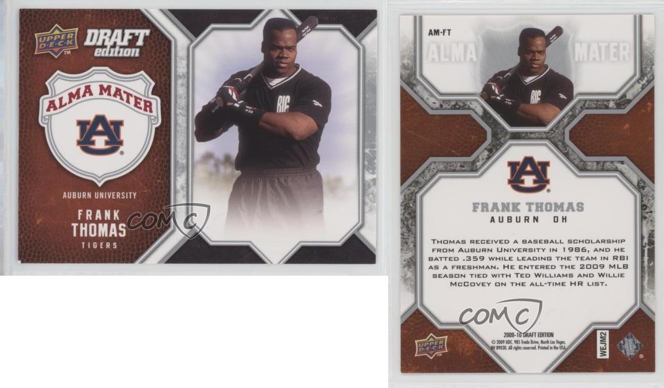 2009-10 Upper Deck Draft Edition Alma Mater Frank Thomas #AM-FT HOF - Picture 3 of 4