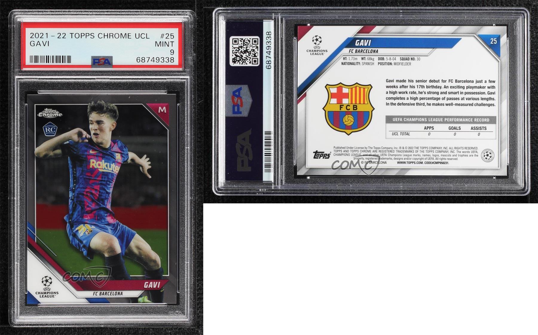 2021-22 Topps Chrome UCL GAVI RC Rookie Refractor #25 FC