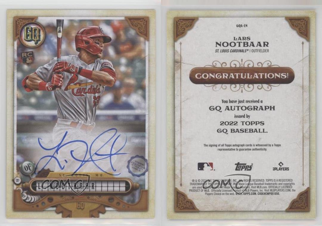 ヌートバー Gypsy Queen Baseball RC Nootbaar 2022 TOPPS GYPSY QUEEN BASEBALL ROOKIE LARS NOOTBAAR ST