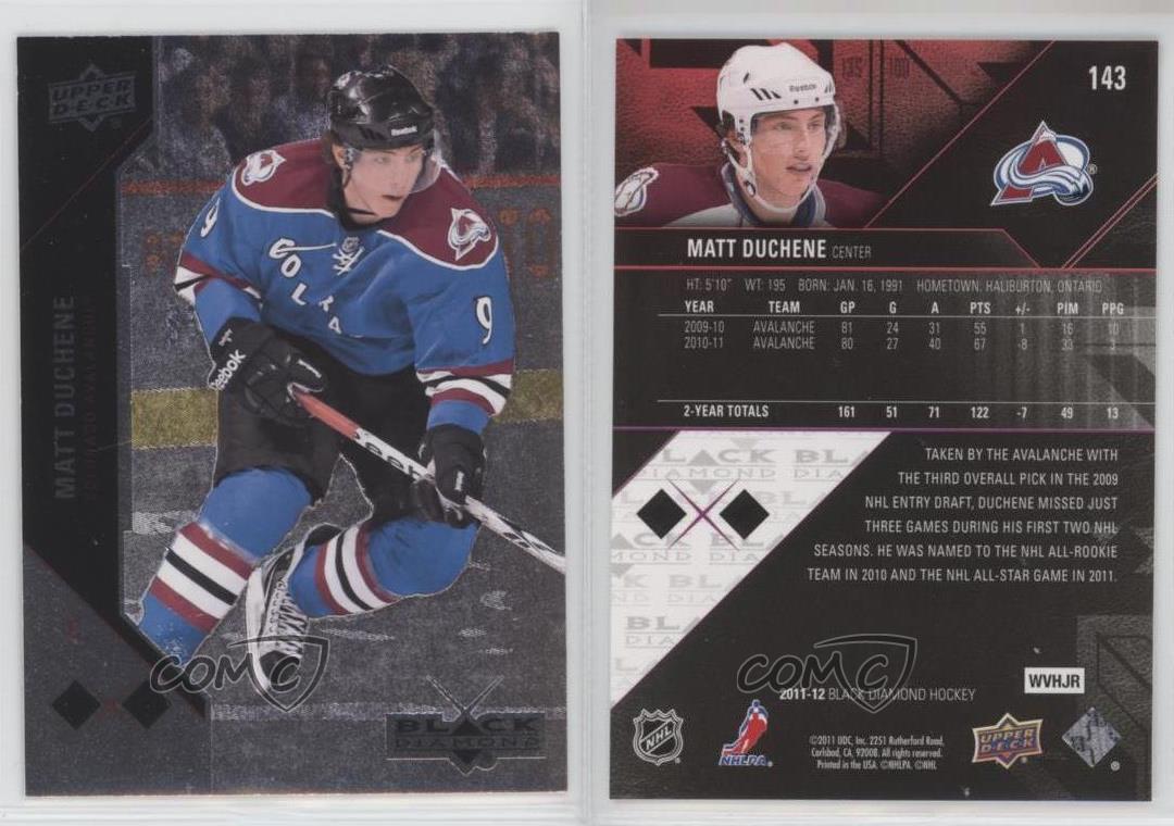 2011-12 Upper Deck Black Diamond Matt Duchene #143 - Picture 3 of 5