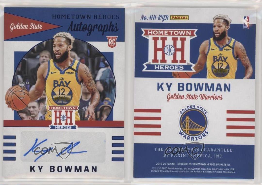 2019 Panini Chronicles Hometown Heroes Rookie Blue /49 Ky Bowman #HH-KYB Auto RC