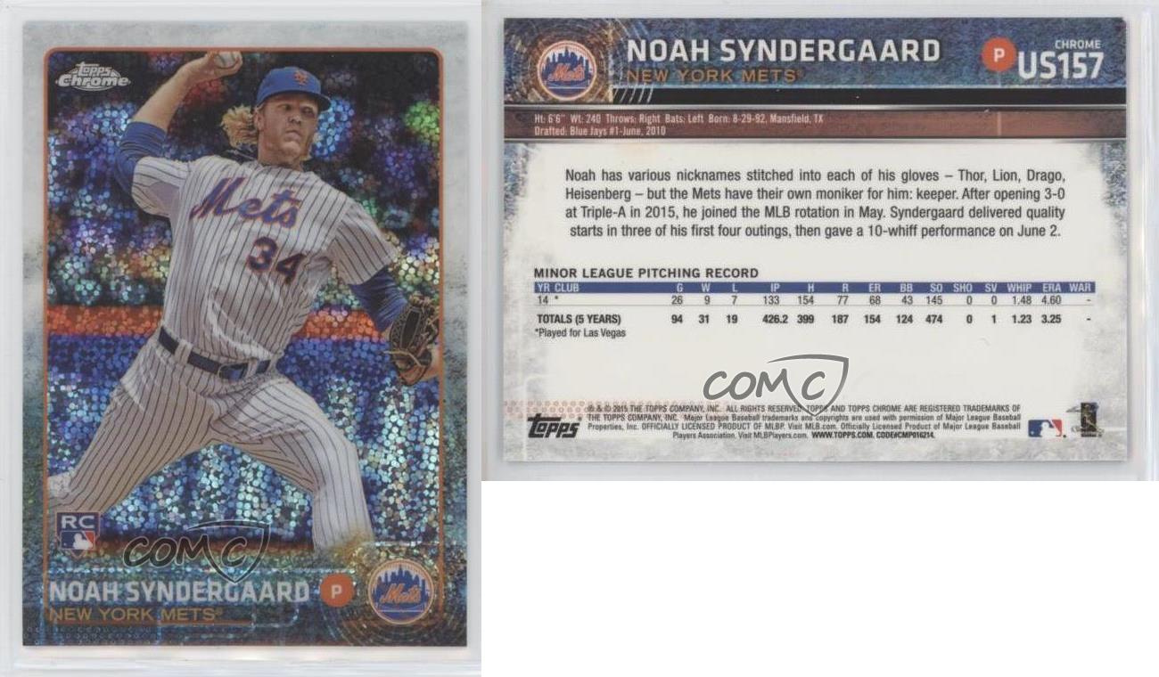 2015 Topps Chrome Update Mega Box Noah Syndergaard #US157 Rookie RC - Bild 3 von 7