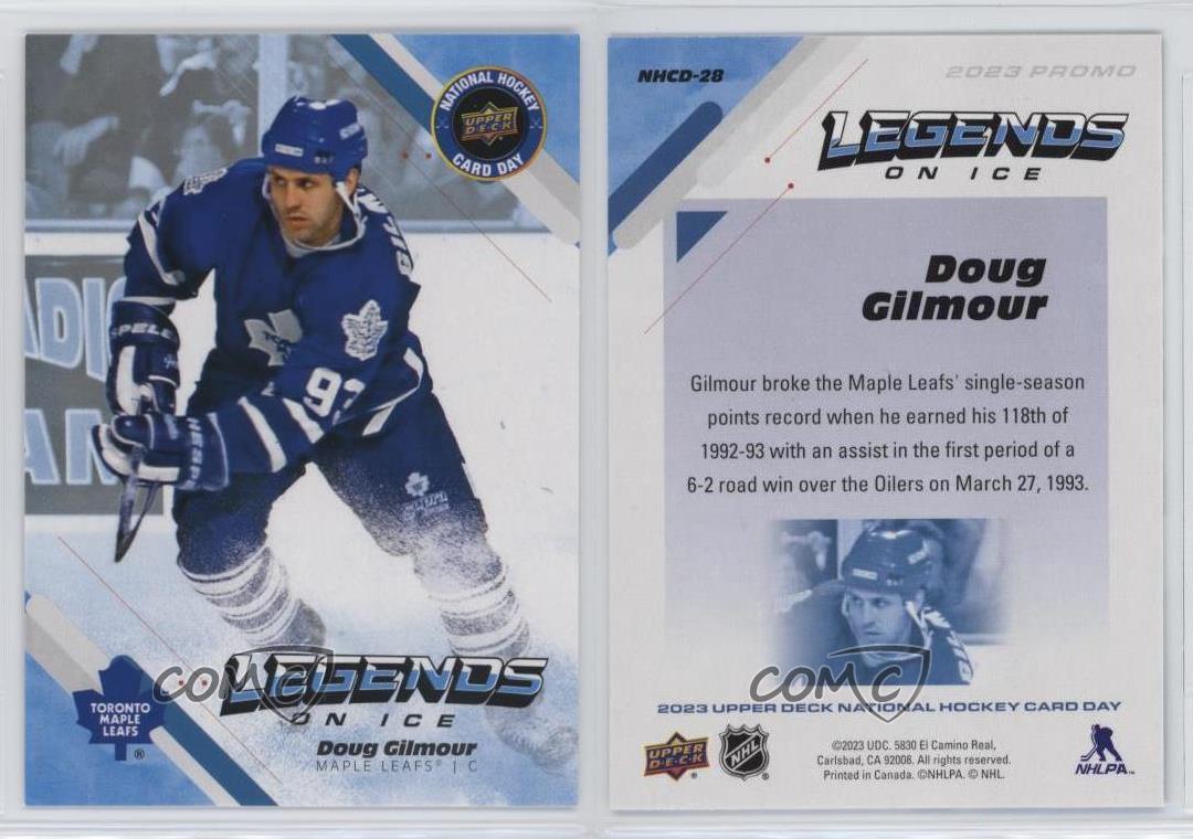 2023 Upper Deck National Hockey Card Day Doug Gilmour Legends on Ice  #NHCD-28
