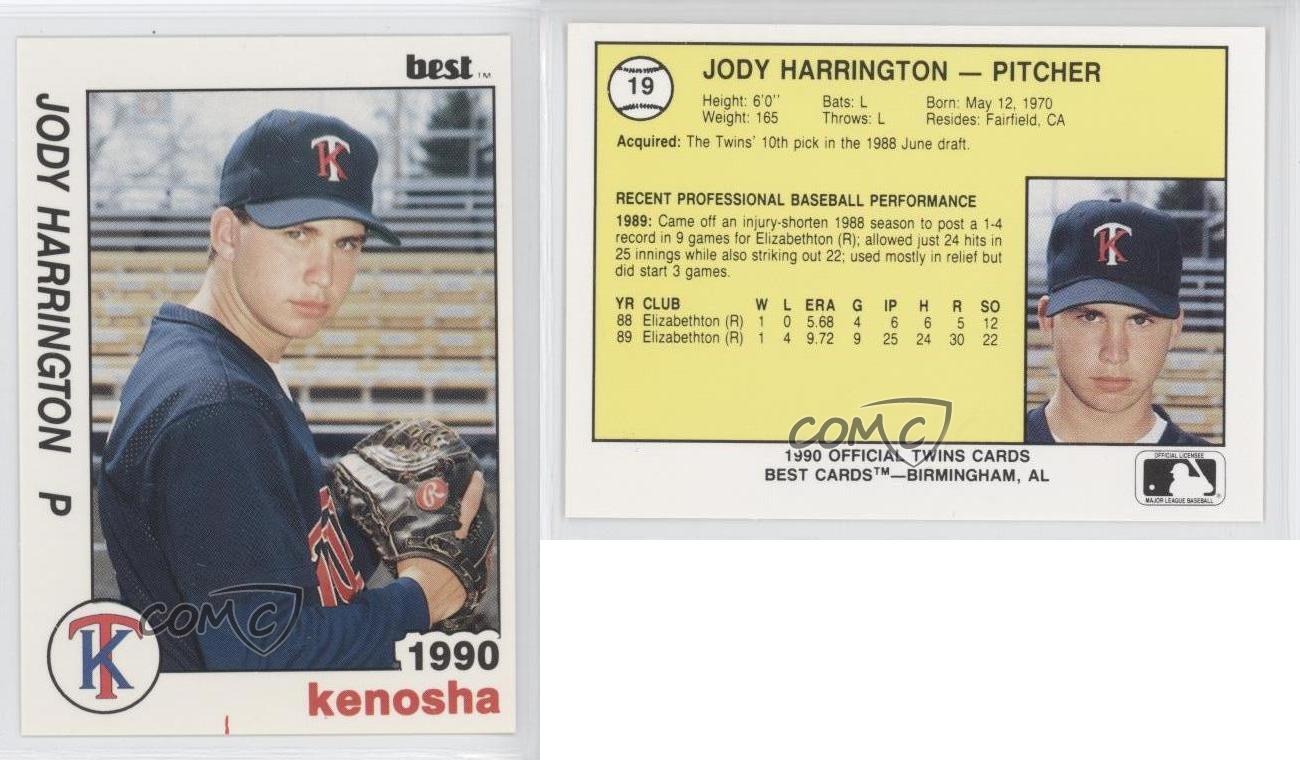 1990 Best Kenosha Twins Jody Harrington #19 | eBay
