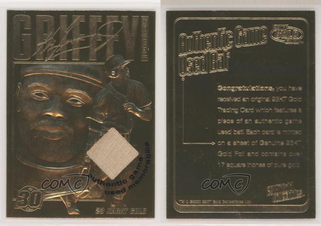 2000 Baseball KEN GRIFFEY JR CINCINNATI Red Bleachers 23KT GOLD CARD GRADED 10 