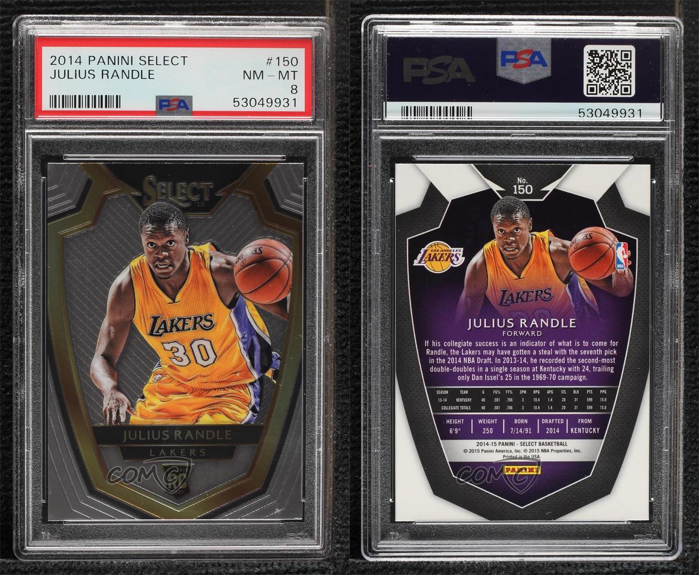 Panini NBA SELECT 2014-15 JULIUS ERVING 直書きサイン 49シリ