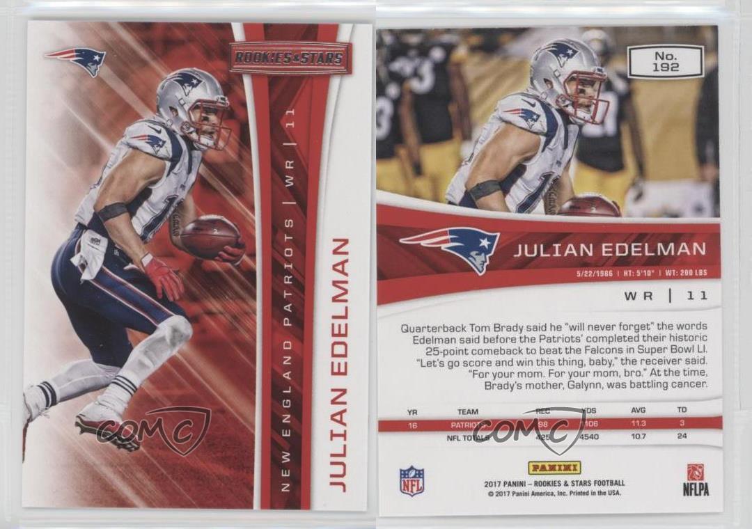 julian edelman jersey card