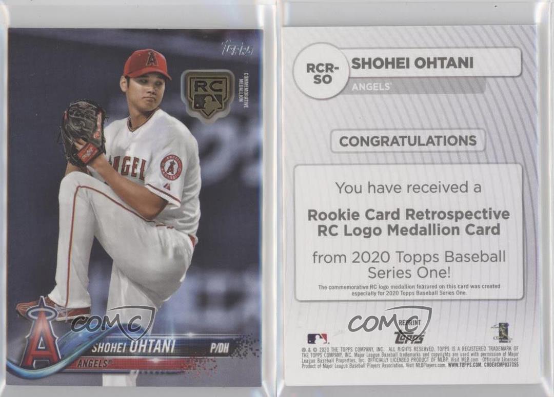 2020 Topps Rookie Card Retrospective Logo Medallions Shohei Ohtani #RCR-SO - Picture 3 of 4