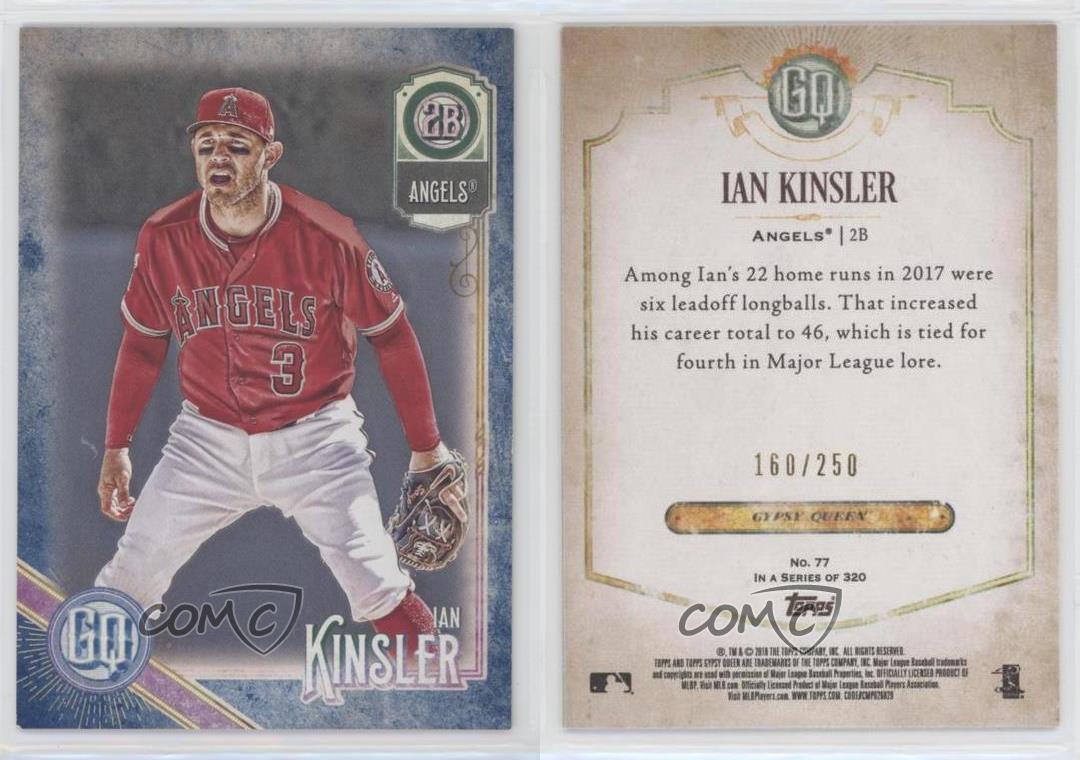 2018 Topps Gypsy Queen Indigo /250 Ian vendu Kinsler #77
