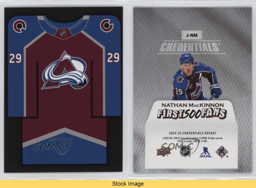 2024 Upper Deck Credentials Arena Giveaways Jerseys /500 Nathan MacKinnon #J-NM
