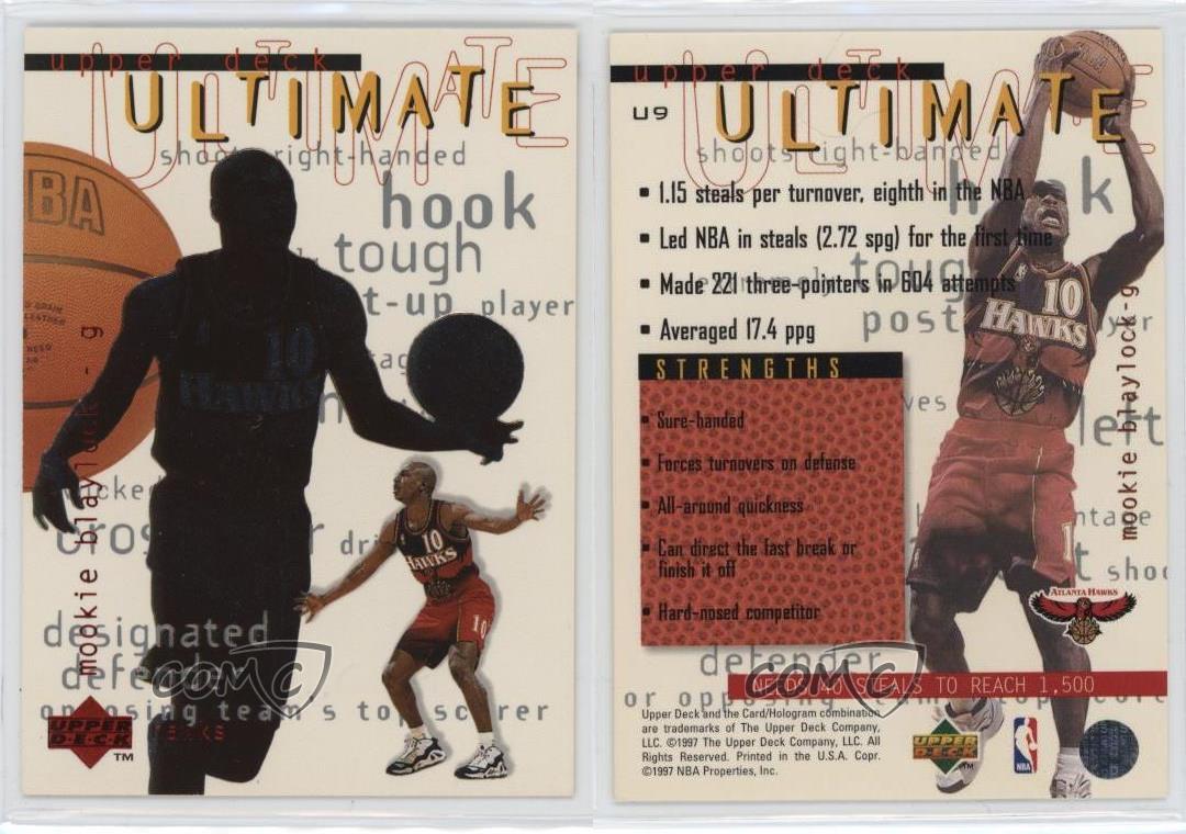 1997-98 Upper Deck Ultimate Mookie Blaylock U9 Basketball Card