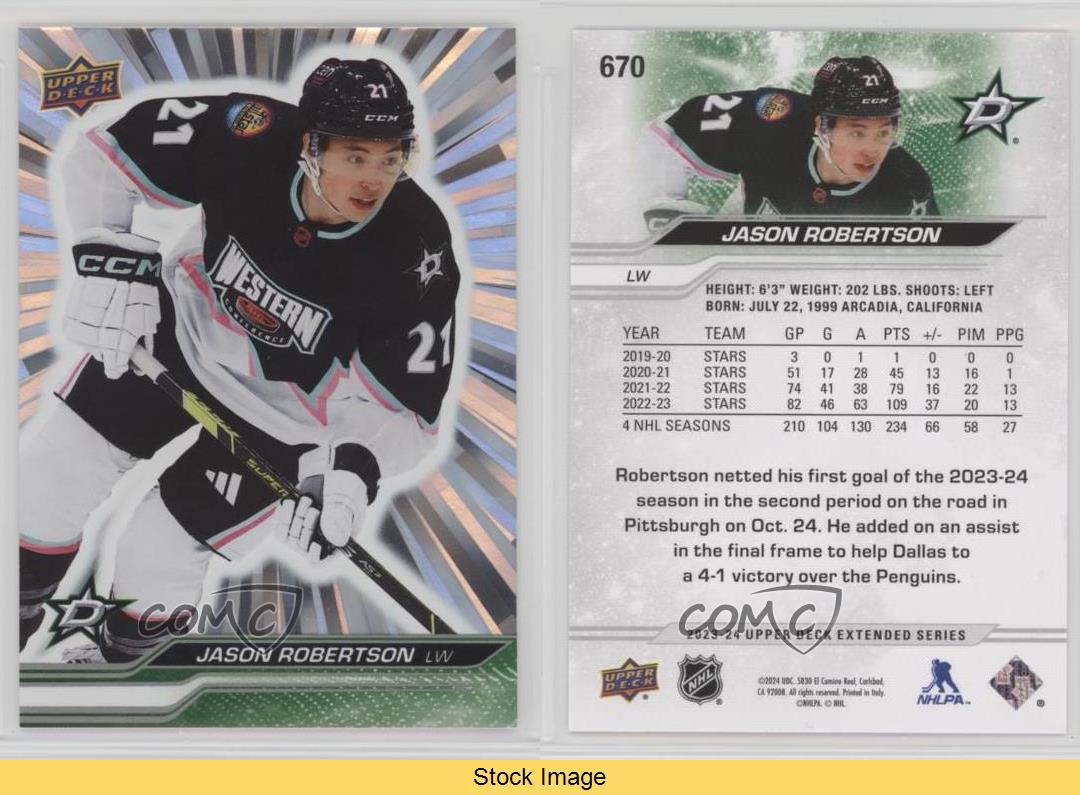2023-24 Upper Deck Extended Series All-Star Team Outburst Jason Robertson #670