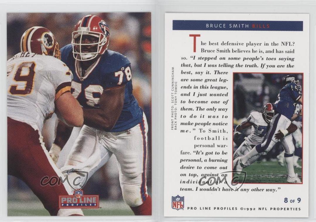 1992 Pro Line Profiles National Convention Bruce Smith (8 of 9) HOF - Picture 4 of 4