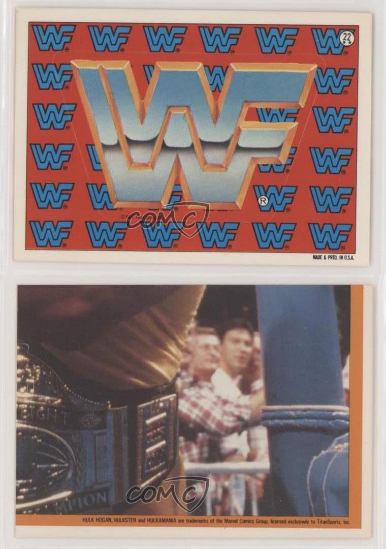 1987 Topps WWF Stickers WWF Logo #22 - Picture 6 of 7