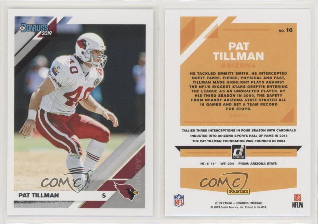 : 2019 Donruss #16 Pat Tillman Arizona Cardinals NFL