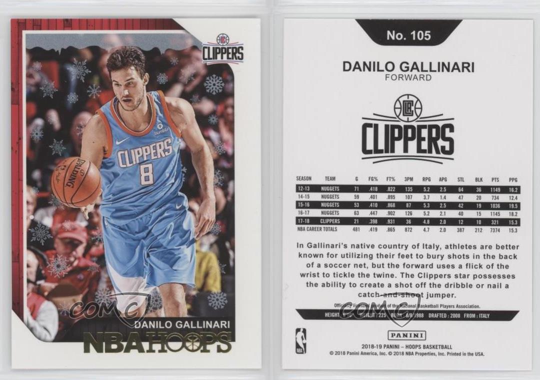 2018-19+Panini+NBA+Hoops+-+Winter+%23105+Danilo+Gallinari for sale