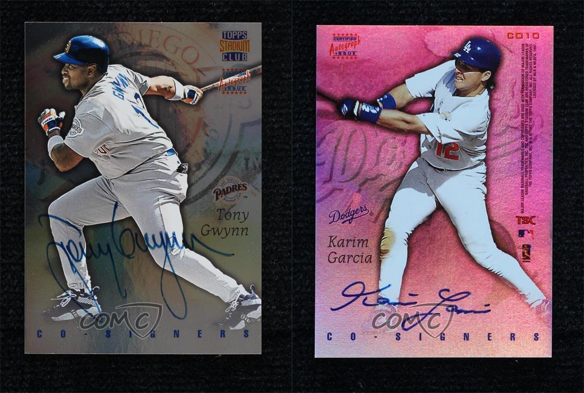 1997 Topps Stadium Club Co-Signers Tony Gwynn Karim Garcia #CO10