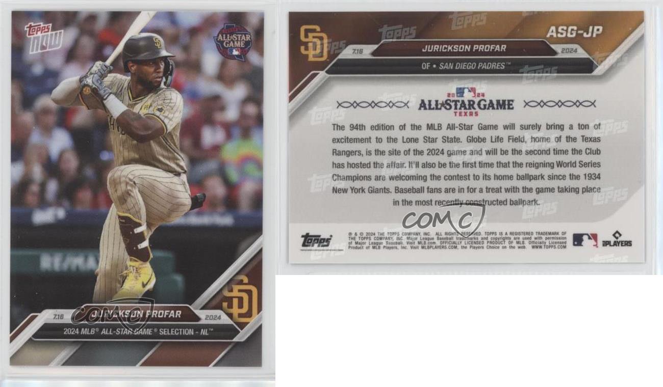 2024 Topps Now MLB All-Star Game /3780 Jurickson Profar #ASG-JP - Picture 3 of 4