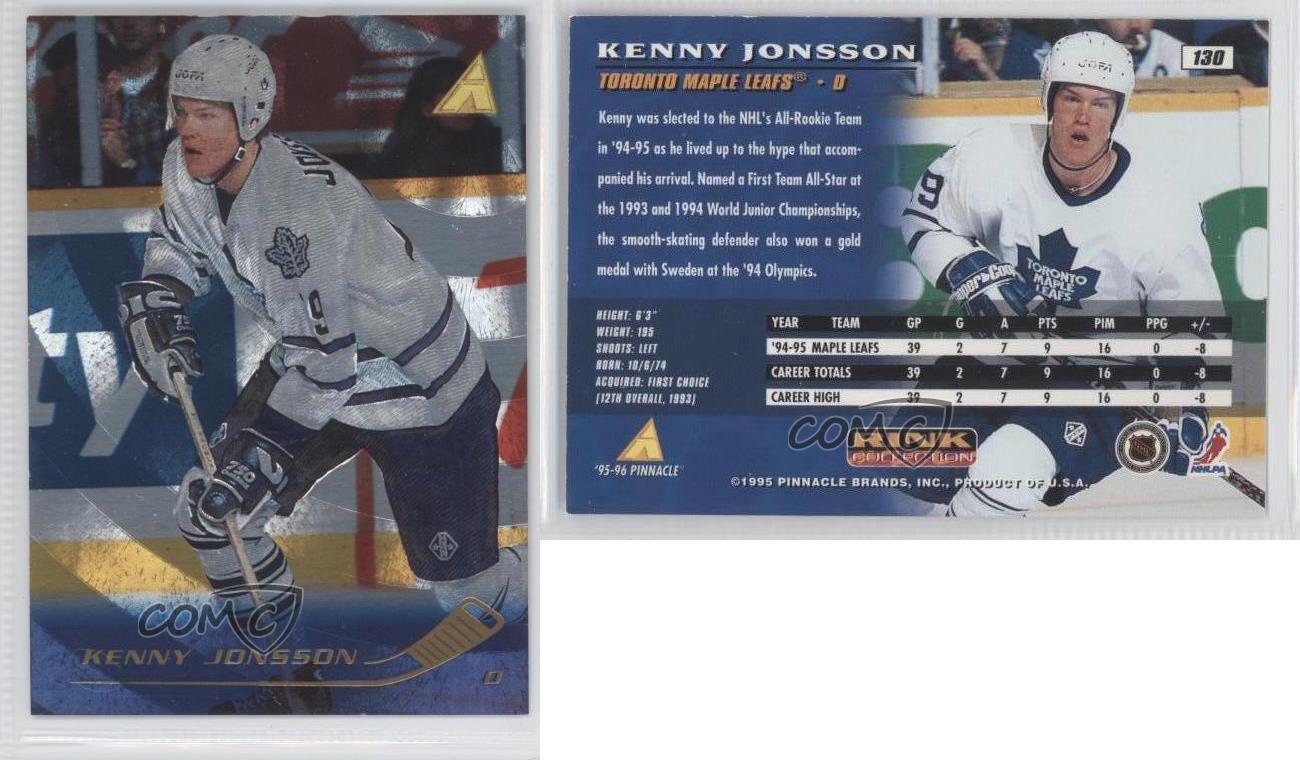 1995-96 Pinnacle Rink Collection Kenny Jonsson #130