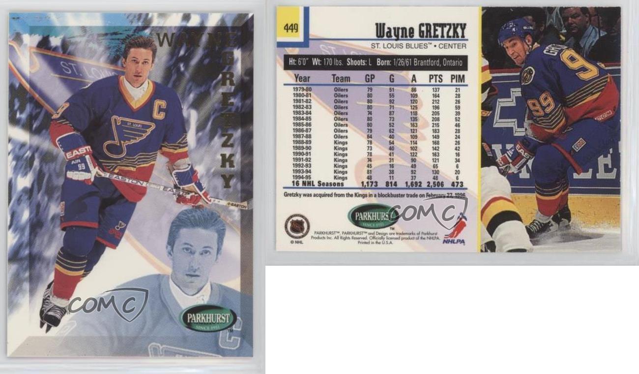 1995-96 Parkhurst International Wayne Gretzky #449 HOF