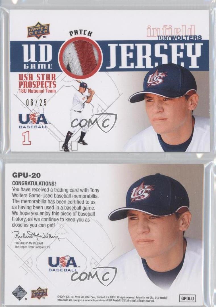 2009 Signature Stars USA Star Prospects UD Game Jersey /25 Tony Wolters  Patch