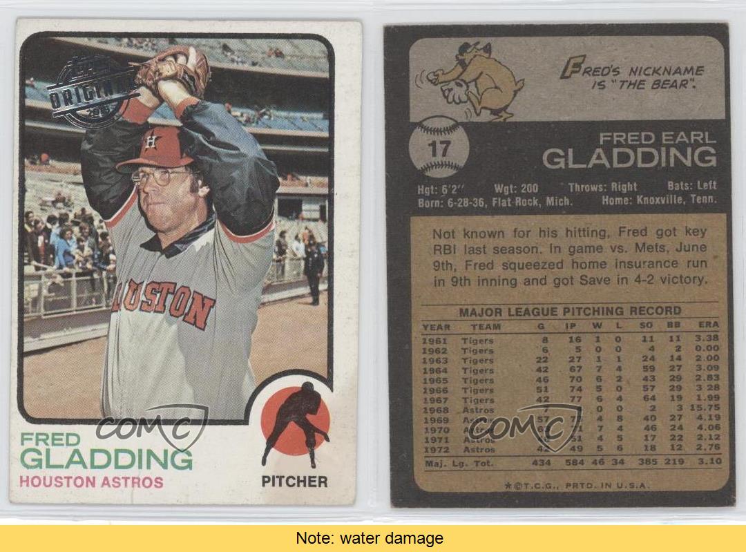 2015 Topps Originals Buybacks Fred Gladding #1973-17 Baseball Card