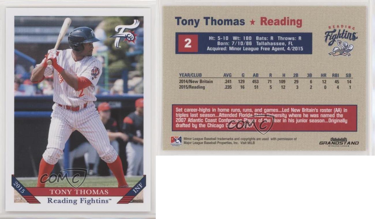 The Phillies Room: 2014 Grandstand Reading Fightin Phils #15 Tommy