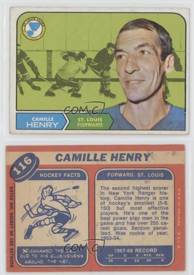 1968-69 O-Pee-Chee Camille Henry #116 