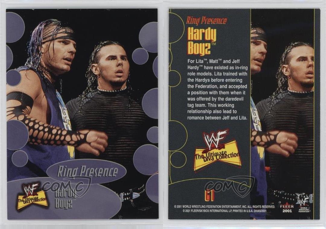 2001 Fleer WWF The Ultimate Divas Collection Hardy Boyz Matt Jeff #61 Rookie RC - Picture 4 of 4