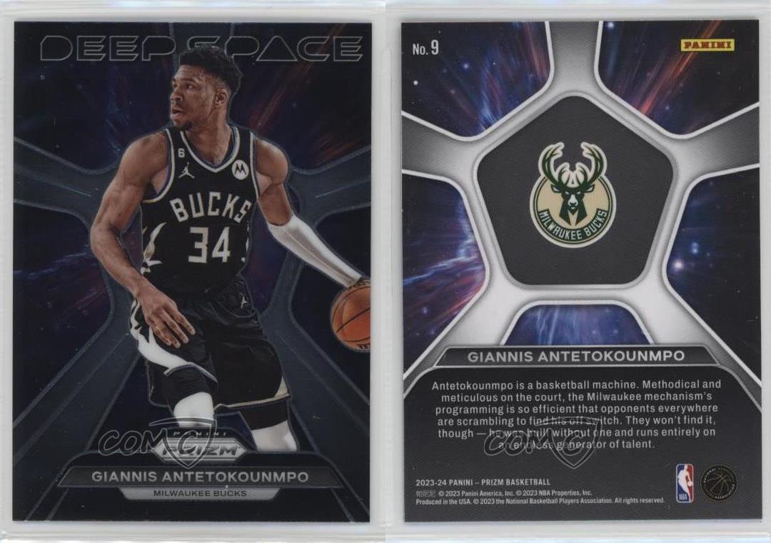 2023-24 Panini Prizm Deep Space Giannis Antetokounmpo #9