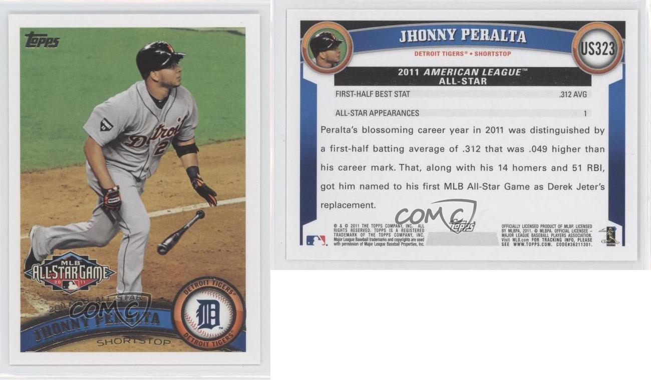 2011 TOPPS JHONNY PERALTA ALL-STAR GAME JERSEY at 's Sports