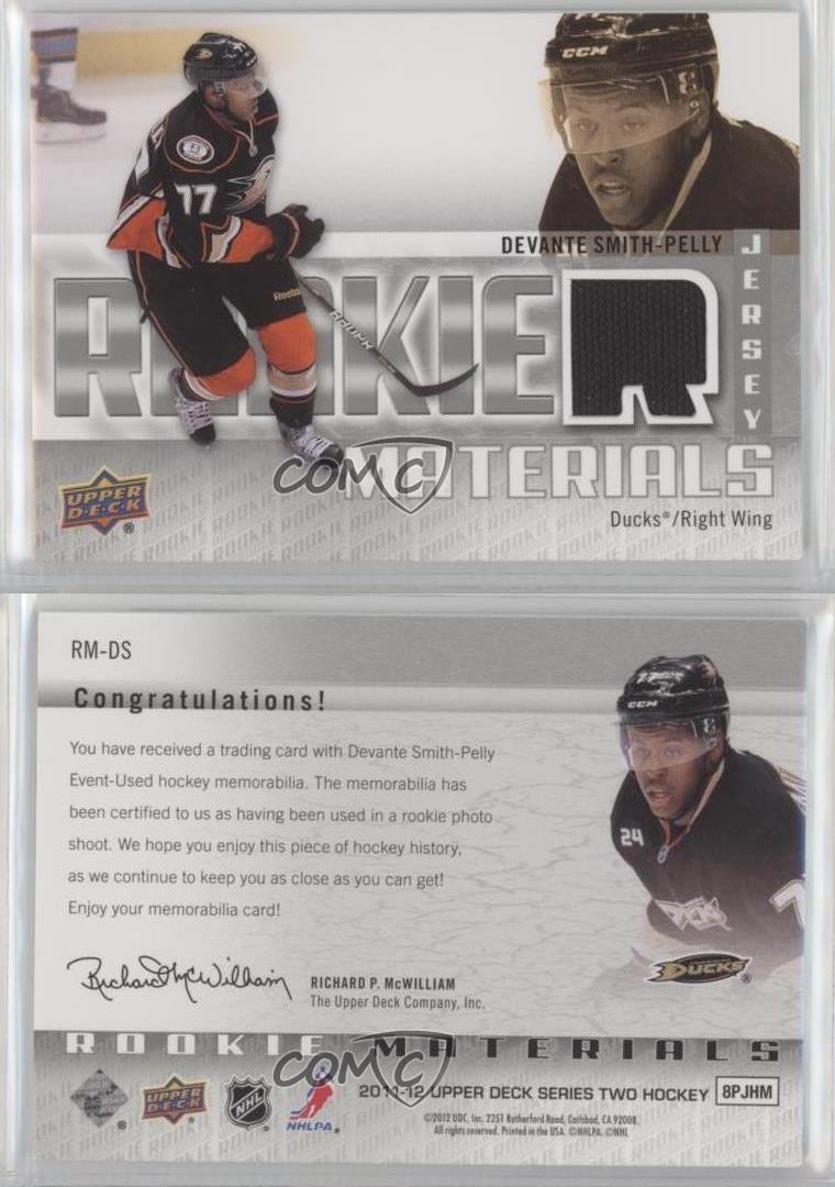 2011-12 Upper Deck Rookie Materials Devante Smith-Pelly #RM-DS Rookie RC