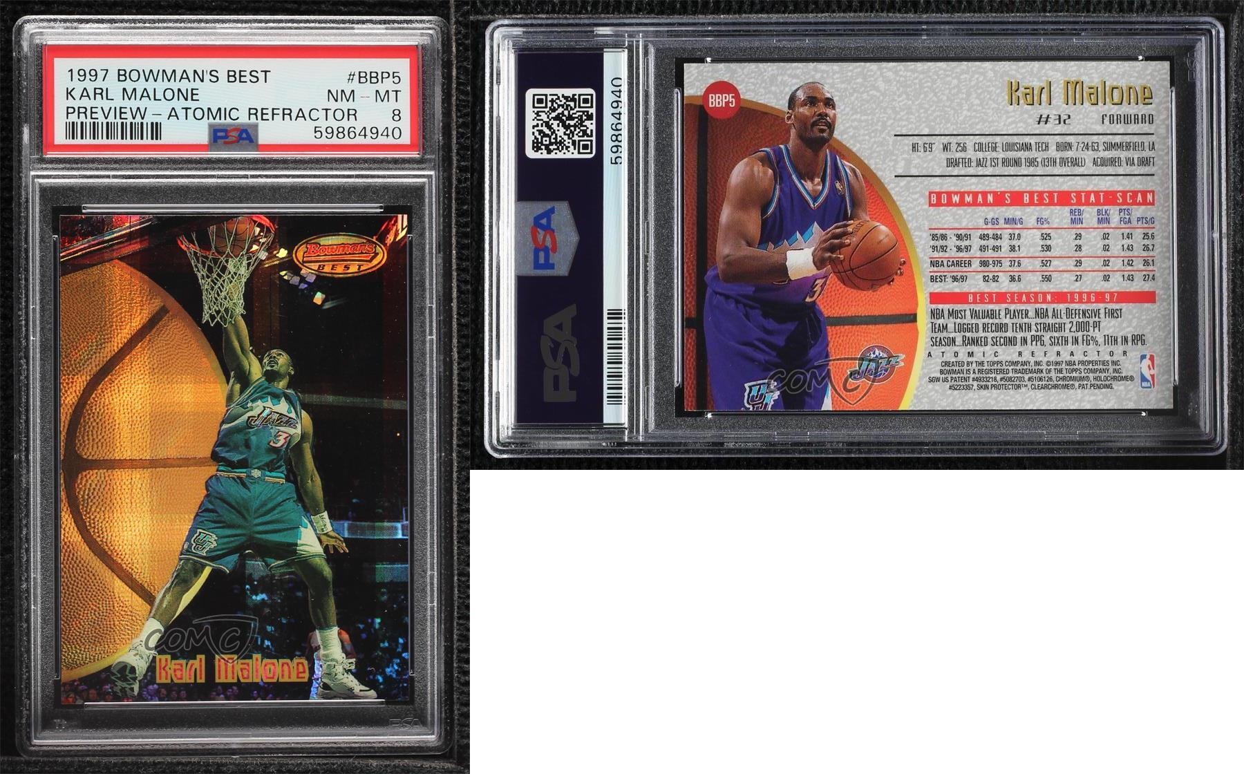 1997-98 Topps Stadium Club - Bowman's Best Previews Karl Malone